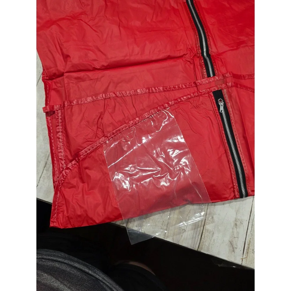3 Saks Fifth Avenue Red Garment Bags Logo Zippered Travel Storage Bags 23x72